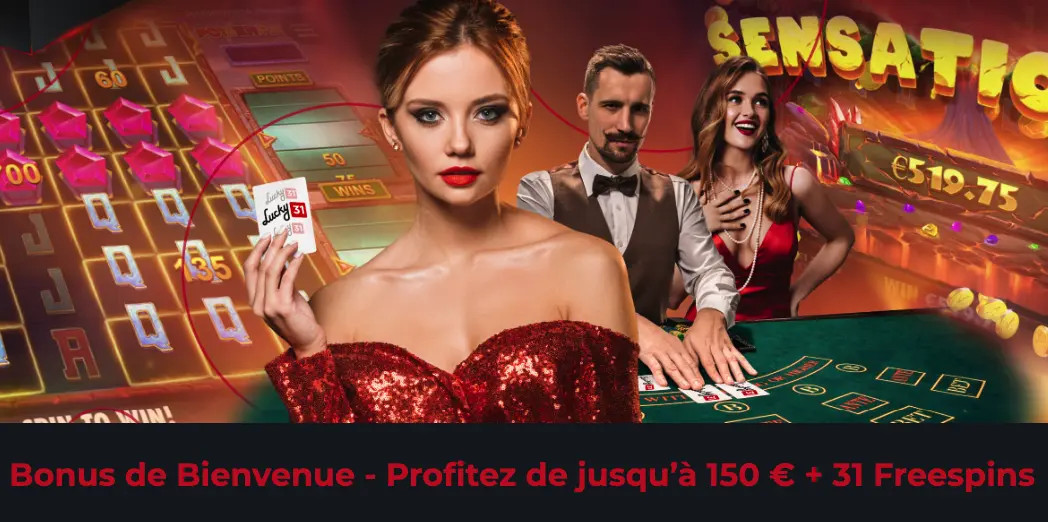 Bonus de bienvenue Lucky31